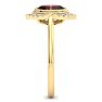 Garnet Ring: 2 Carat Garnet and Diamond Ring Image-4