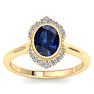 Sapphire Ring: 1 3/4 Carat Sapphire and Diamond Ring Image-1