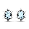 Aquamarine Earrings: 1 1/2 Carat Aquamarine Earrings Image-2