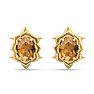 Citrine Earrings: 1 1/2 Carat Citrine Earrings Image-2