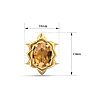Citrine Earrings: 1 1/2 Carat Citrine Earrings Image-5