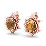 Citrine Earrings: 1 1/2 Carat Citrine Earrings Image-3