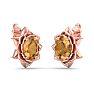 Citrine Earrings: 1 1/2 Carat Citrine Earrings Image-4
