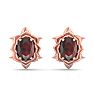 Garnet Earrings: 2 Carat Garnet Earrings Image-2