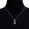Garnet Necklace: 1 Carat Garnet Necklace Image-6