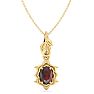Garnet Necklace: 1 Carat Garnet Necklace Image-1
