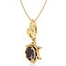 Garnet Necklace: 1 Carat Garnet Necklace Image-2