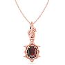Garnet Necklace: 1 Carat Garnet Necklace Image-1