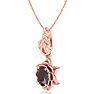 Garnet Necklace: 1 Carat Garnet Necklace Image-2