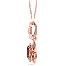 Garnet Necklace: 1 Carat Garnet Necklace Image-3