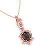 Garnet Necklace: 1 Carat Garnet Necklace Image-4