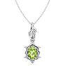 Peridot Necklace: 1 Carat Peridot Necklace Image-1
