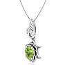 Peridot Necklace: 1 Carat Peridot Necklace Image-2