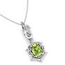 Peridot Necklace: 1 Carat Peridot Necklace Image-4