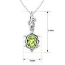 Peridot Necklace: 1 Carat Peridot Necklace Image-5