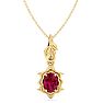 Ruby Necklace: 1 Carat Ruby Necklace Image-1