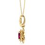 Ruby Necklace: 1 Carat Ruby Necklace Image-2