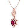 Ruby Necklace: 1 Carat Ruby Necklace Image-2