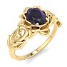 Amethyst Ring: 3/4 Carat Amethyst Ring Image-2
