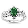 Emerald Ring: 3/4 Carat Emerald Ring Image-1