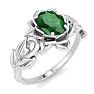 Emerald Ring: 3/4 Carat Emerald Ring Image-2