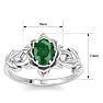 Emerald Ring: 3/4 Carat Emerald Ring Image-5