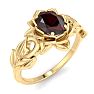 Garnet Ring: 1 Carat Garnet Ring Image-2