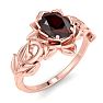Garnet Ring: 1 Carat Garnet Ring Image-2