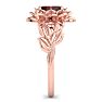 Garnet Ring: 1 Carat Garnet Ring Image-4