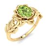 Peridot Ring: 1 Carat Peridot Ring Image-2
