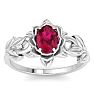Ruby Ring: 1 Carat Ruby Ring Image-1