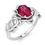 Ruby Ring: 1 Carat Ruby Ring Image-2