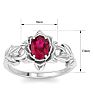 Ruby Ring: 1 Carat Ruby Ring Image-5