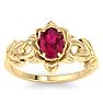 Ruby Ring: 1 Carat Ruby Ring Image-1
