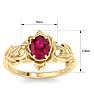 Ruby Ring: 1 Carat Ruby Ring Image-5