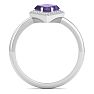 Amethyst Ring: 1 3/4 Carat Amethyst and Diamond Ring Image-3