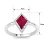 Ruby Ring: 1 3/4 Carat Ruby and Diamond Ring Image-5