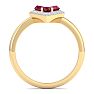 Ruby Ring: 1 3/4 Carat Ruby and Diamond Ring Image-3