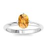 Citrine Ring: 1 Carat Citrine Ring Image-1
