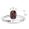 Garnet Ring: 1 Carat Garnet Ring Image-5