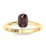 Garnet Ring: 1 Carat Garnet Ring Image-1
