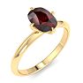 Garnet Ring: 1 Carat Garnet Ring Image-2