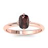 Garnet Ring: 1 Carat Garnet Ring Image-1