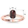 Garnet Ring: 1 Carat Garnet Ring Image-5
