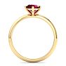 Ruby Ring: 1 Carat Ruby Ring Image-3