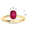 Ruby Ring: 1 Carat Ruby Ring Image-5