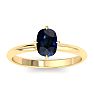 Sapphire Ring: 1 Carat Sapphire Ring Image-1