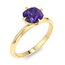 Amethyst Ring: 1 Carat Amethyst Ring Image-2
