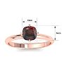 Garnet Ring: 1 Carat Garnet Ring Image-5