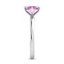 Pink Topaz Ring: 1 Carat Pink Topaz Ring Image-4